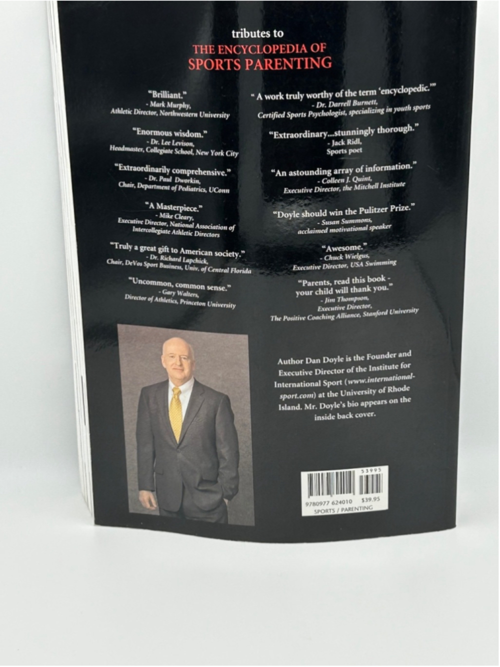 The Encyclopedia of Sports Parenting Dan Doyle Signed & inscribed first edition - Picture 2 of 7
